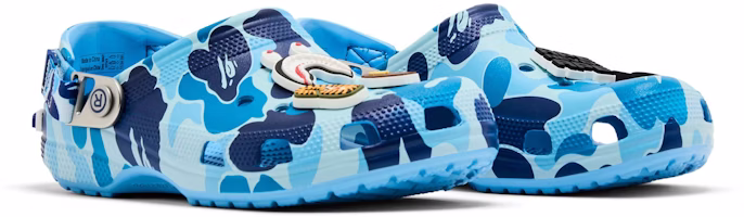 BAPE x Crocs Classic Clog 'ABC Camo - Biru' 209627-4TB Cheap BAPE x Crocs Classic Clog 'ABC Camo - Biru' 209627-4TB