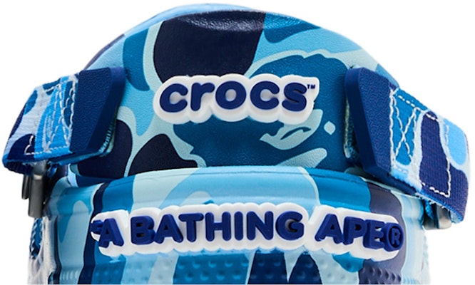 Crocs 经典洞洞鞋 A Bathing Ape ABC 迷彩蓝色 209627-4TB Cheap Crocs 经典洞洞鞋 A Bathing Ape ABC 迷彩蓝色 209627-4TB