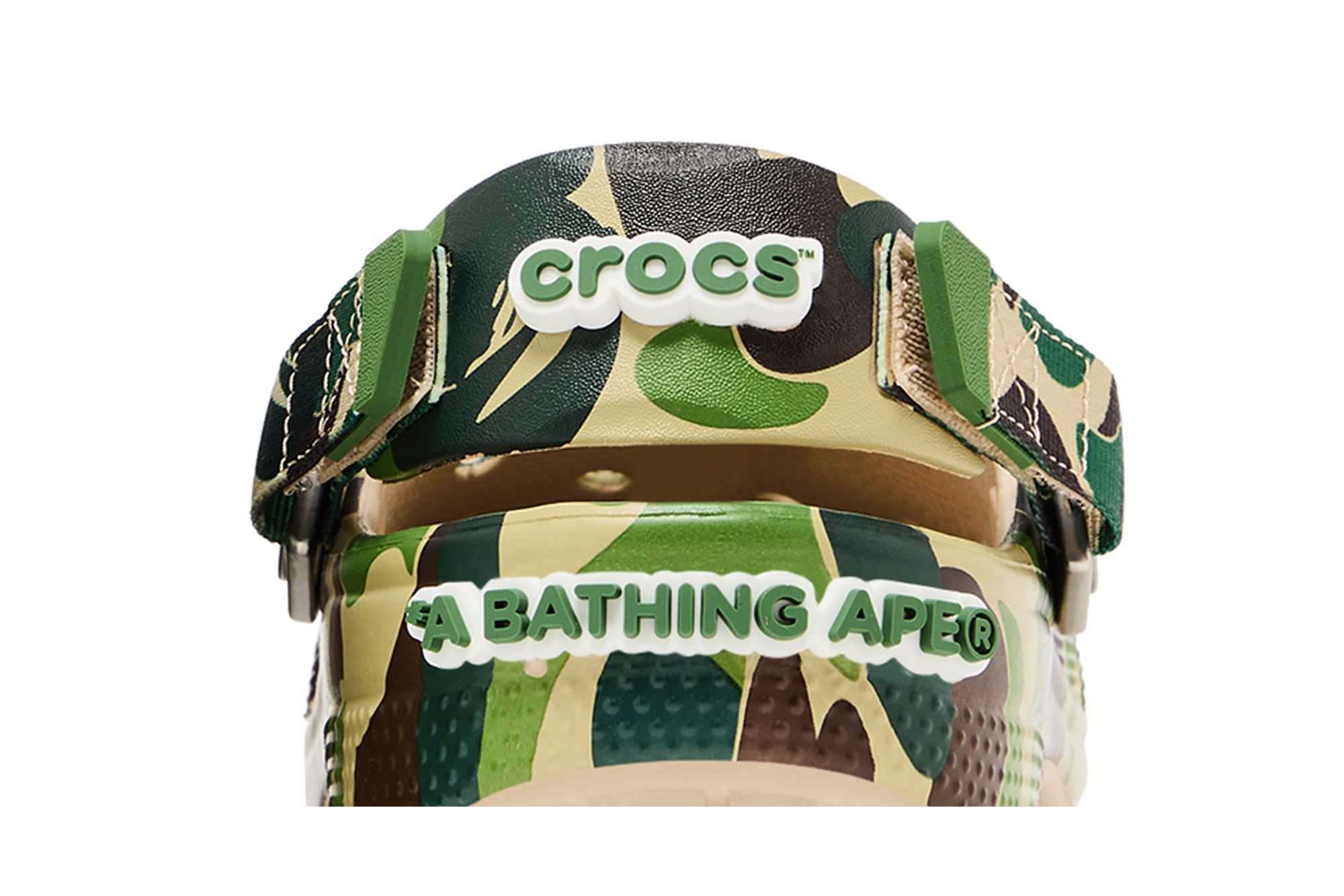 Cheap Crocs經典木屐 x A Bathing Ape ABC迷彩綠色版 209627-212