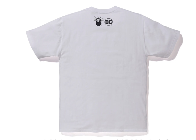 BAPE DC Ape Head Superman Tee White 圖 2