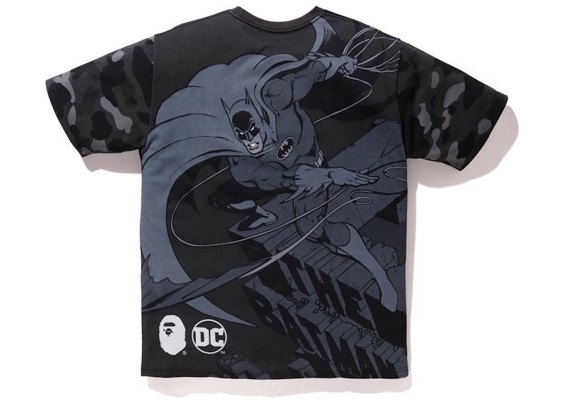 Order BAPE x DC Batman Baju Warna Camo (FW20) Hitam