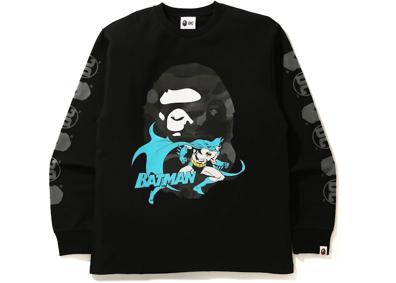 Buy BAPE x DC 蝙蝠俠 黑色長袖T恤