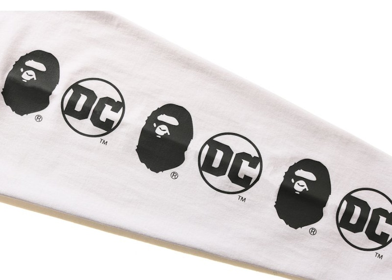 BAPE DC Batman Long Sleeve Tee White 圖 2