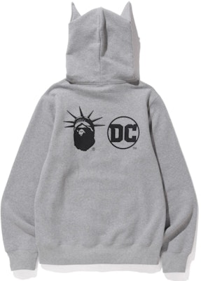 BAPE x DC Batman Pullover Hoodie Gray Order BAPE x DC Batman Pullover Hoodie Gray