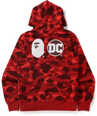 BAPE x DC Superman Camo Pullover Hoodie Red Order BAPE x DC Superman Camo Pullover Hoodie Red