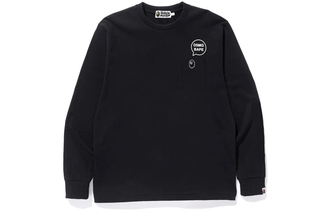 BAPE DSMG FW22 Solid Color Ape Head Crewneck Pullover Sweatshirt Men 1F72-111-025