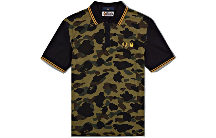 Order BAPE x Fred Perry x Hello Kitty 联名迷彩 Polo 衫 时尚合作款 1H23-112-901