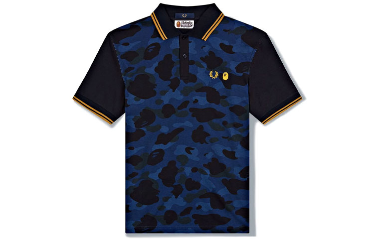 Shop BAPE x Fred Perry x Hello Kitty 联名迷彩 Polo 衫 时尚合作款 1H23-112-901