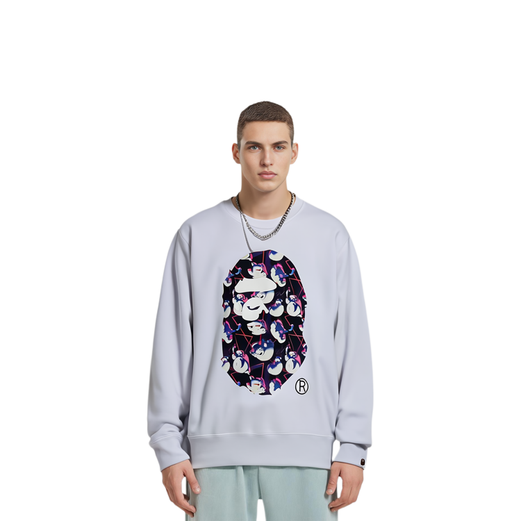BAPE GHOSTBUSTERS Ape Head Crewneck  Pullover Sweatshirt Collaboration. 1H23-113-904 圖 6