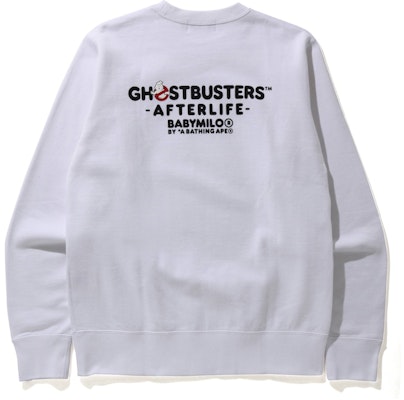 BAPE x Ghostbusters Ape Head Crewneck White Order BAPE x Ghostbusters Ape Head Crewneck White