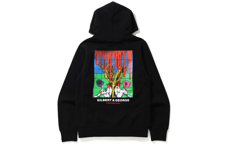 BAPE Gilbert & George Blooded Hoodie Pullover Menswear Collaboration 1H23-114-902