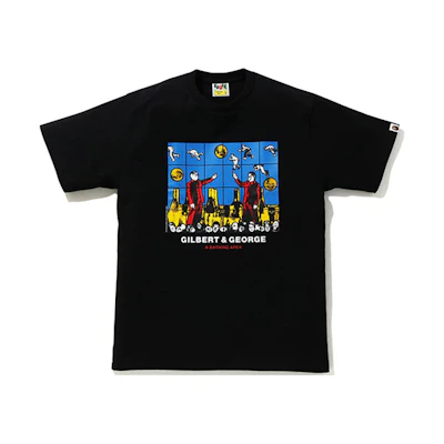 BAPE Gilbert & George Collaboration Graphic Cartoon Tee 1H23-110-901