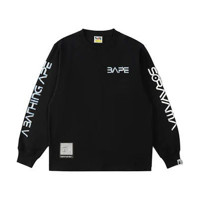 BAPE Hajime Sorayama Logo Embroidered Crewneck Long Sleeve Sweatshirt Men 1H73-111-902