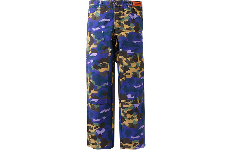 BAPE x Heron Preston Camo Relaxed Fit Track Pants Multicolor Men. 1I23-152-905