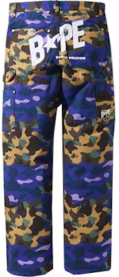 BAPE x Heron Preston Camo Relaxed Fit Track Pants Multicolor Men. 1I23-152-905 Lookbook BAPE x Heron Preston Camo Relaxed Fit Track Pants Multicolor Men. 1I23-152-905