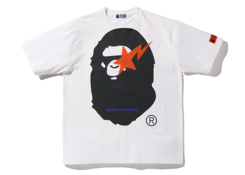BAPE x Heron Preston Relaxed Fit Tee White