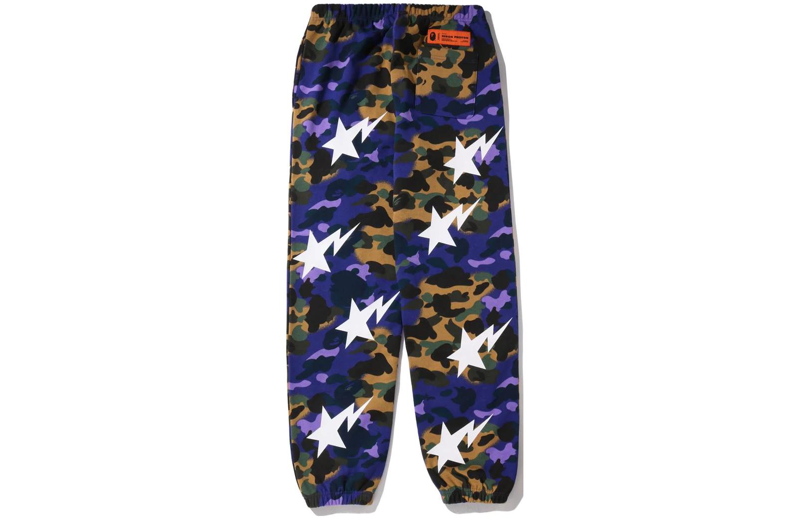 BAPE x HERON PRESTON SS22 Camo Logo Sweatpants Multicolor  Collection. 1I23-152-904
