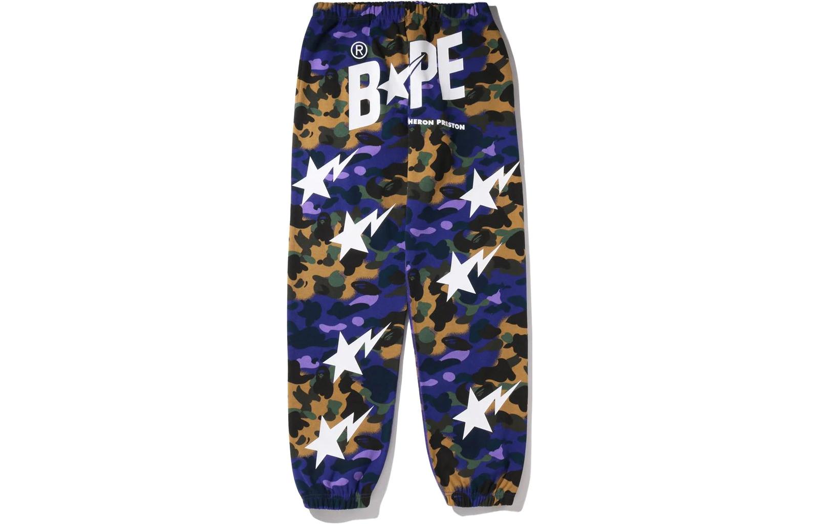 Lookbook Pantalones BAPE x HERON PRESTON SS22 Camo Logo Multicolor Colección. 1I23-152-904
