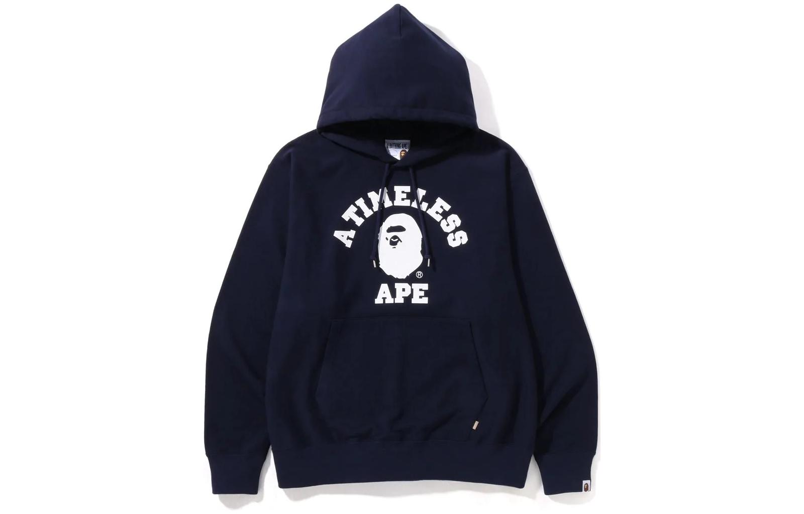 Order BAPE x JJJJound SS23 Sudadera Navy con Capucha y Logo Impreso Moda 1I73-114-903