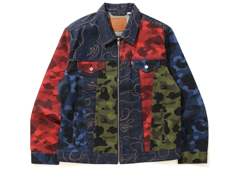 BAPE x Levi's Camo Trucker Jacket Multicolor
