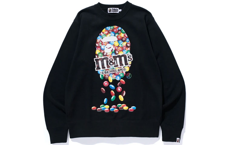 BAPE M&M'S Ape Head Chocolate Graphic Crewneck Sweatshirt () 1H23-113-909