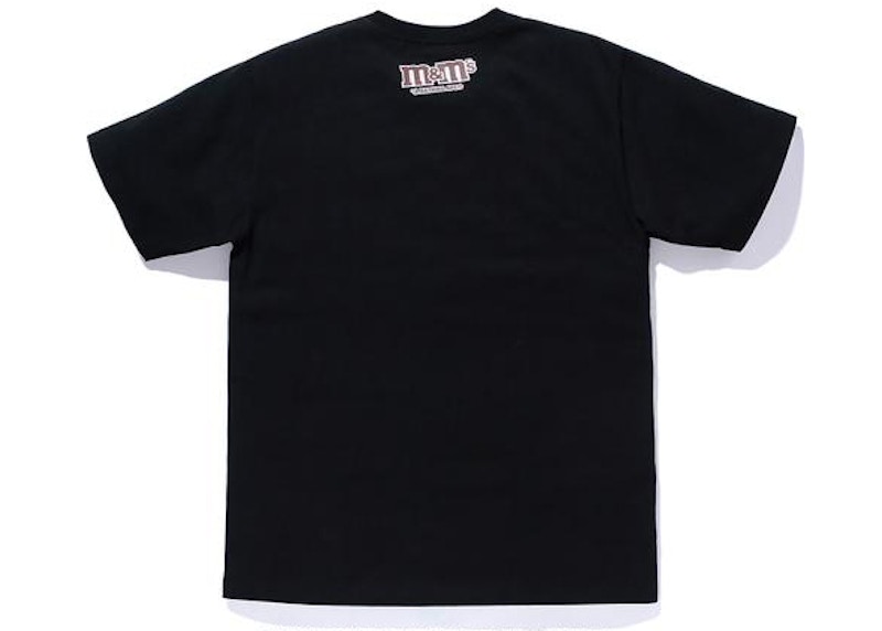 Order BAPE x M&M's 联名黑色学院T恤