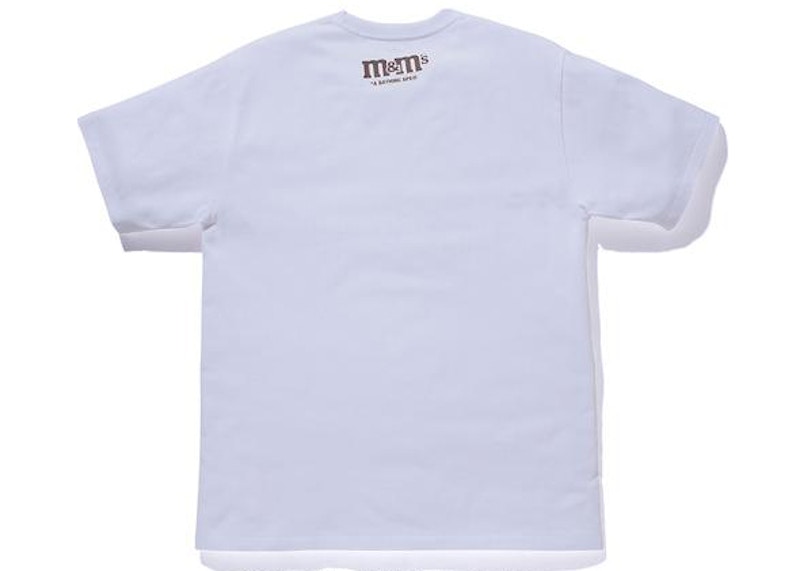 Order ベイプ®︎ × M&M'S®︎ カレッジTシャツ (白)
