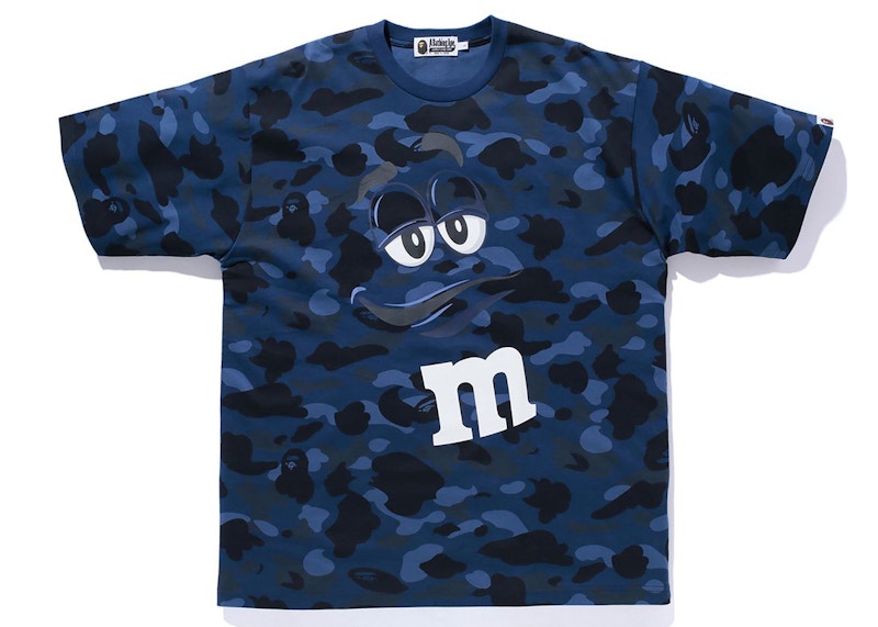 Buy Camiseta BAPE x M&M's Color Camo Relaxed Azul.
