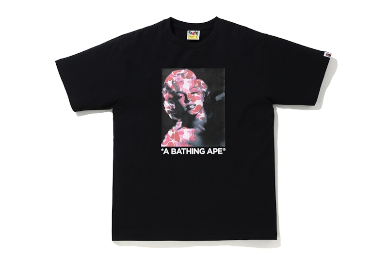 Buy BAPE x 玛丽莲梦露肖像T恤 黑色