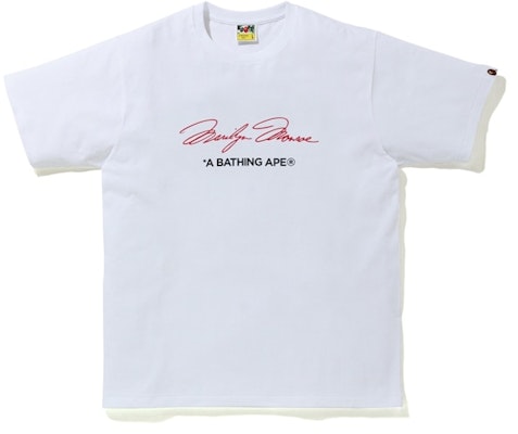 BAPE x Marilyn Monroe Camiseta Firma Blanca Buy BAPE x Marilyn Monroe Camiseta Firma Blanca