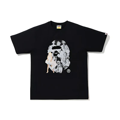 BAPE Marilyn Monroe Unisex Graphic Tee Short Sleeve T-Shirt. 1G23-110-953