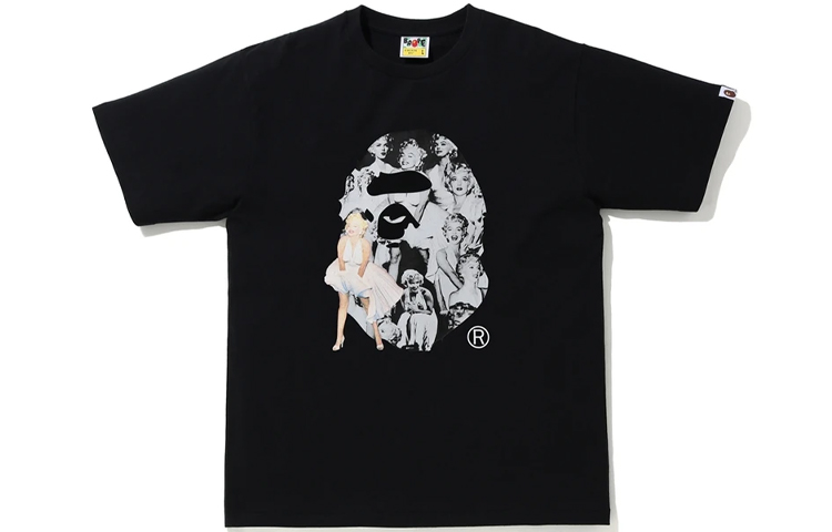 BAPE Marilyn Monroe Unisex Graphic Tee Short Sleeve T-Shirt. 1G23-110-953 圖 2