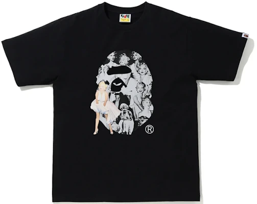 BAPE x 瑪麗蓮夢露 男女同款短袖圖案T恤。 1G23-110-953 Order BAPE x 瑪麗蓮夢露 男女同款短袖圖案T恤。 1G23-110-953