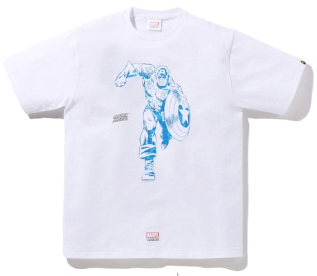 BAPE x Marvel Comics Captain America T-Shirt (FW22) 'White' Buy BAPE x Marvel Comics Captain America T-Shirt (FW22) 'White'