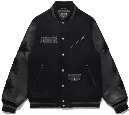 Chaqueta Varsity Unisex Negra BAPE x mastermind JAPAN SS24 Logo Skull Star. 1K23-141-903 Order Chaqueta Varsity Unisex Negra BAPE x mastermind JAPAN SS24 Logo Skull Star. 1K23-141-903