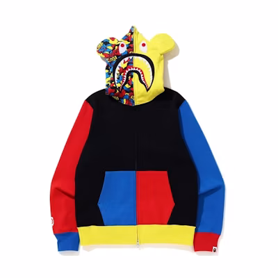 BAPE Medicom Toy Shark Hoodie Unisex Multicolor Collaboration 1G73-115-910