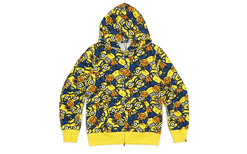 Buy BAPE x Milo Minions Hoodie Kuning Zip Penuh