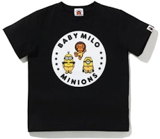 BAPE x Minions 04 Kids Tee Black BAPE x Minions 04 Kids Tee Black
