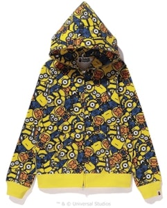BAPE x Minions Hoodie Zip Penuh Wanita Kuning Buy BAPE x Minions Hoodie Zip Penuh Wanita Kuning