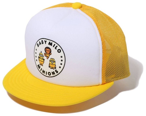 BAPE x Minions Mesh Cap Yellow Buy BAPE x Minions Mesh Cap Yellow