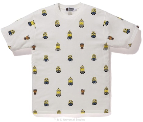BAPE x 小黄人图案白色T恤 Buy BAPE x 小黄人图案白色T恤