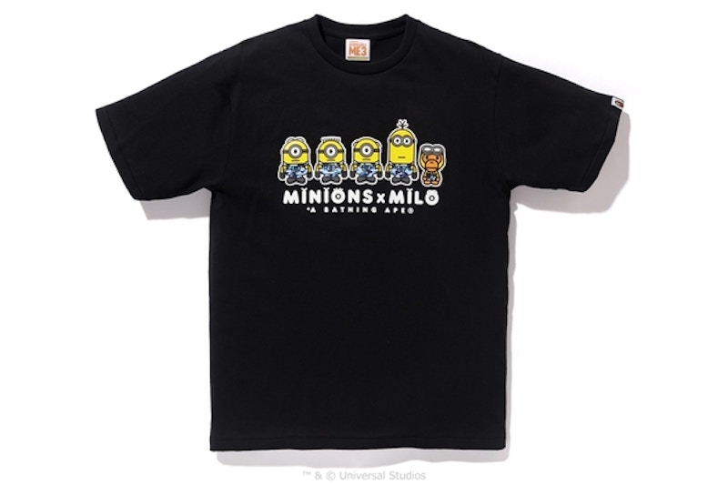Buy BAPE x 小黄人 黑色T恤 1号款