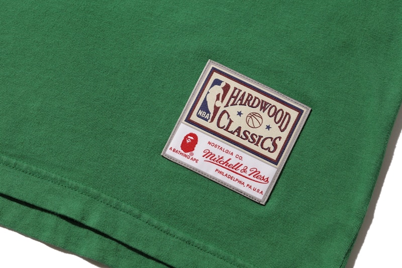 BAPE x Mitchell & Ness Celtics Tee Green 圖 3