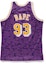 Order BAPE x Mitchell & Ness Lakers ABC Basketball Swingman Jersey Purple