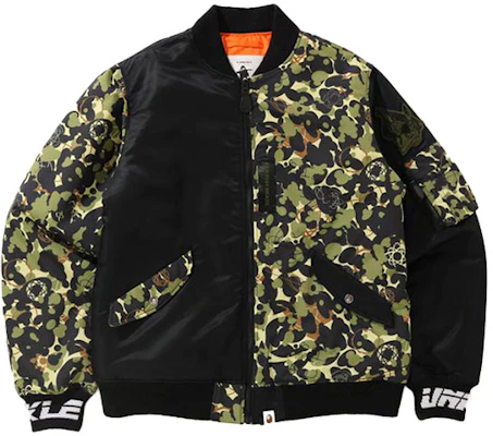 BAPE x Mo'wax Black Camo Letter Jacquard Jacket Collaboration. 0ZXJKM31903XG Order BAPE x Mo'wax Black Camo Letter Jacquard Jacket Collaboration. 0ZXJKM31903XG