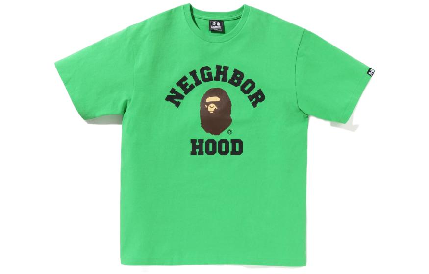 BAPE NBHD Ape Letter Graphic Crewneck Short Sleeve T-Shirt  Edition 0ZXTEM110901K 圖 2