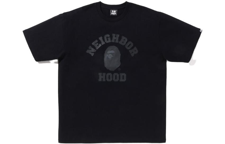 BAPE NBHD Ape Letter Graphic Crewneck Short Sleeve T-Shirt  Edition 0ZXTEM110901K 圖 4