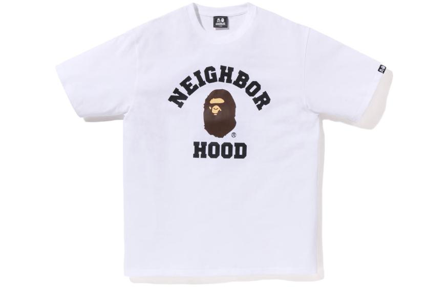 BAPE NBHD Ape Letter Graphic Crewneck Short Sleeve T-Shirt  Edition 0ZXTEM110901K 圖 8