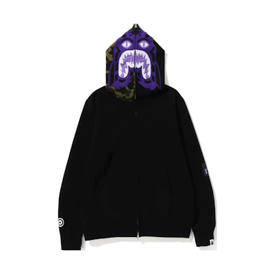 BAPE NBHD Shark Graphic Zip Hoodie Unisex Collaboration 1J30-115-016