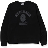 BAPE x NEIGHBORHOOD SS23 Logo Graphic Crewneck Sweatshirt Unisex. 1J23-113-901 BAPE x NEIGHBORHOOD SS23 Logo Graphic Crewneck Sweatshirt Unisex. 1J23-113-901